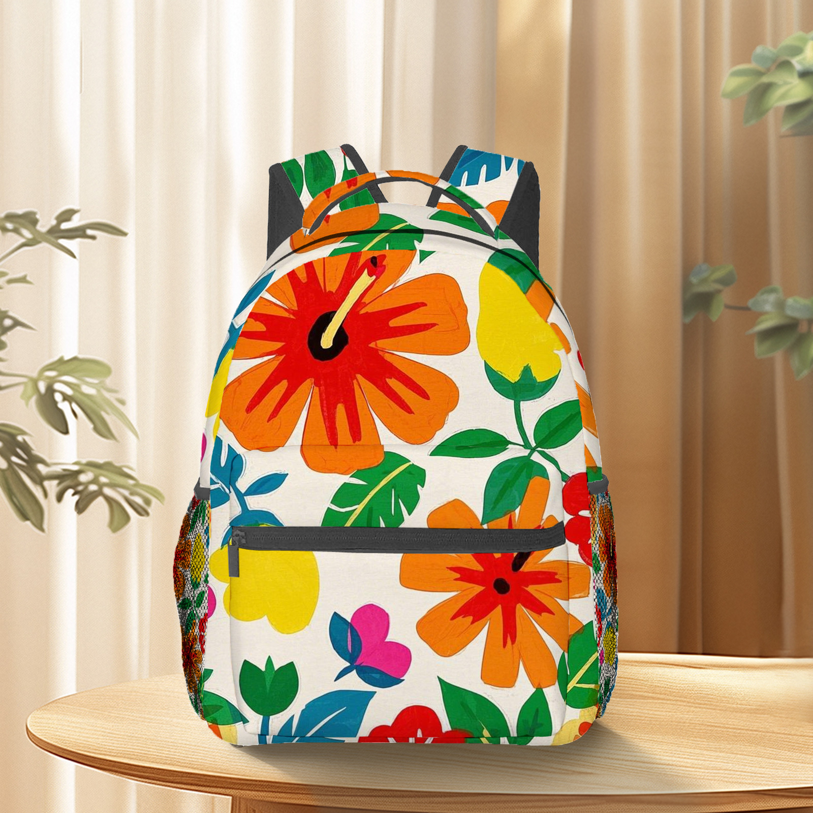 1pc bohemian style womens fashion backpack random floral - Temu display picture 3