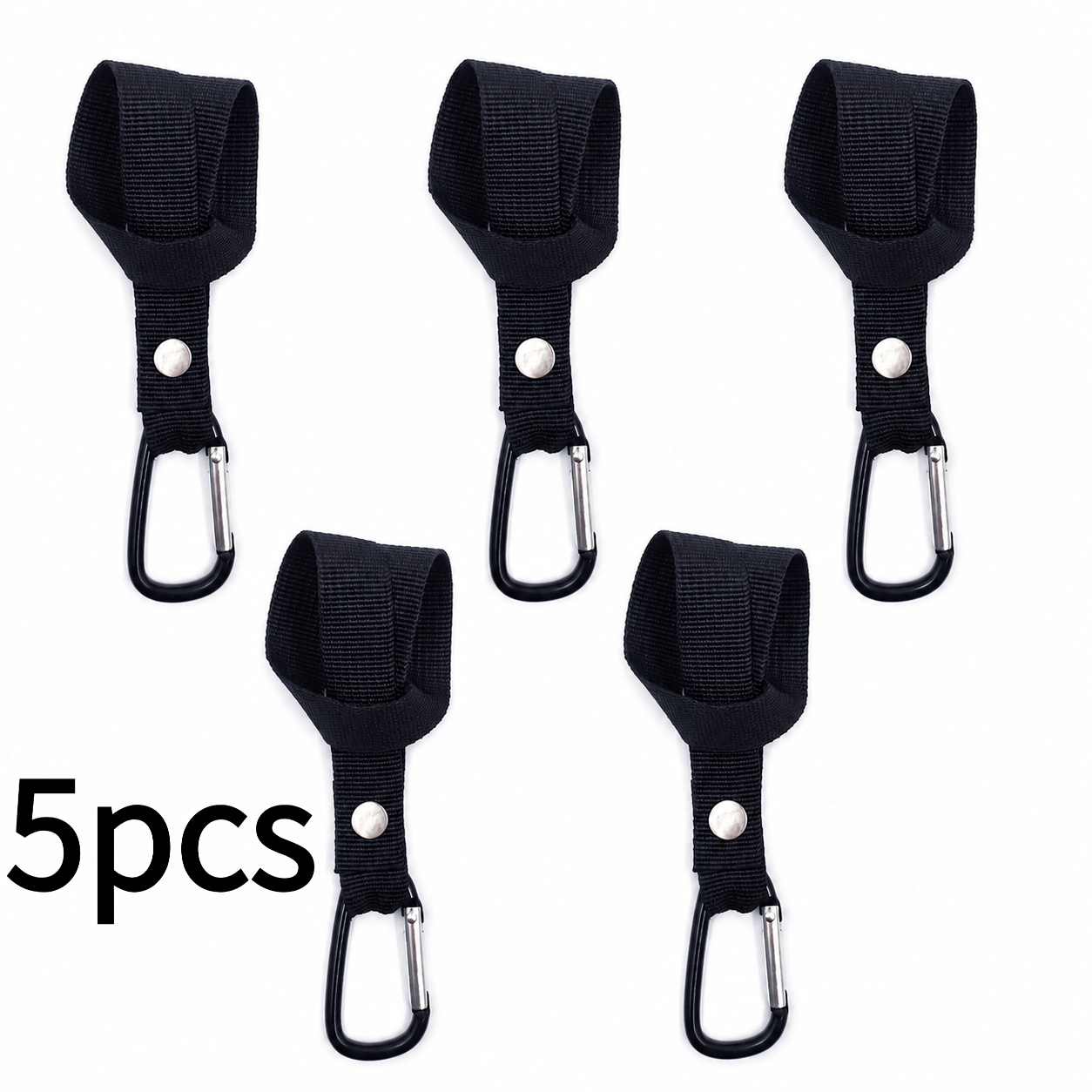 TEMU 5pcs Multi-functional Practical Hanging Hooks, Stroller Organizer Connectors, Universal Clip-on Storage Straps, Suitable For Diaper Bags, Wipes,
