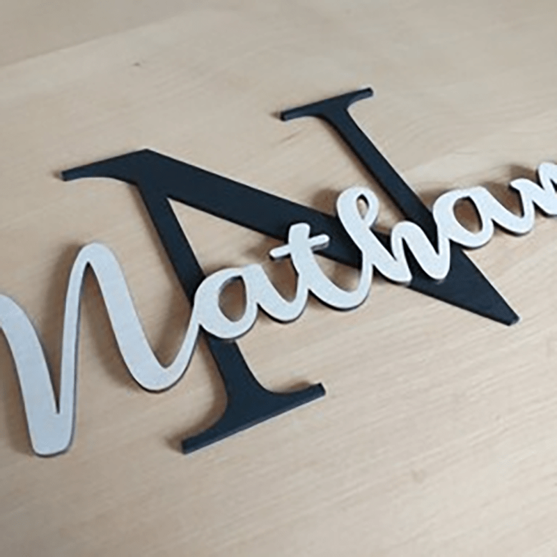 Custom Name Sign, 27 By 30 Cm, Entrance Sign, Kids' Sign, Decoration For Room, Wall Art, In Bright Colors