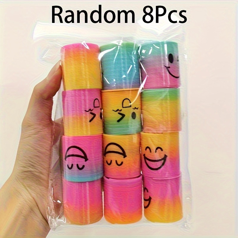 15pcs Mini Spring Rings Stacking Puzzle Gift Set with Fun Toy Pattern