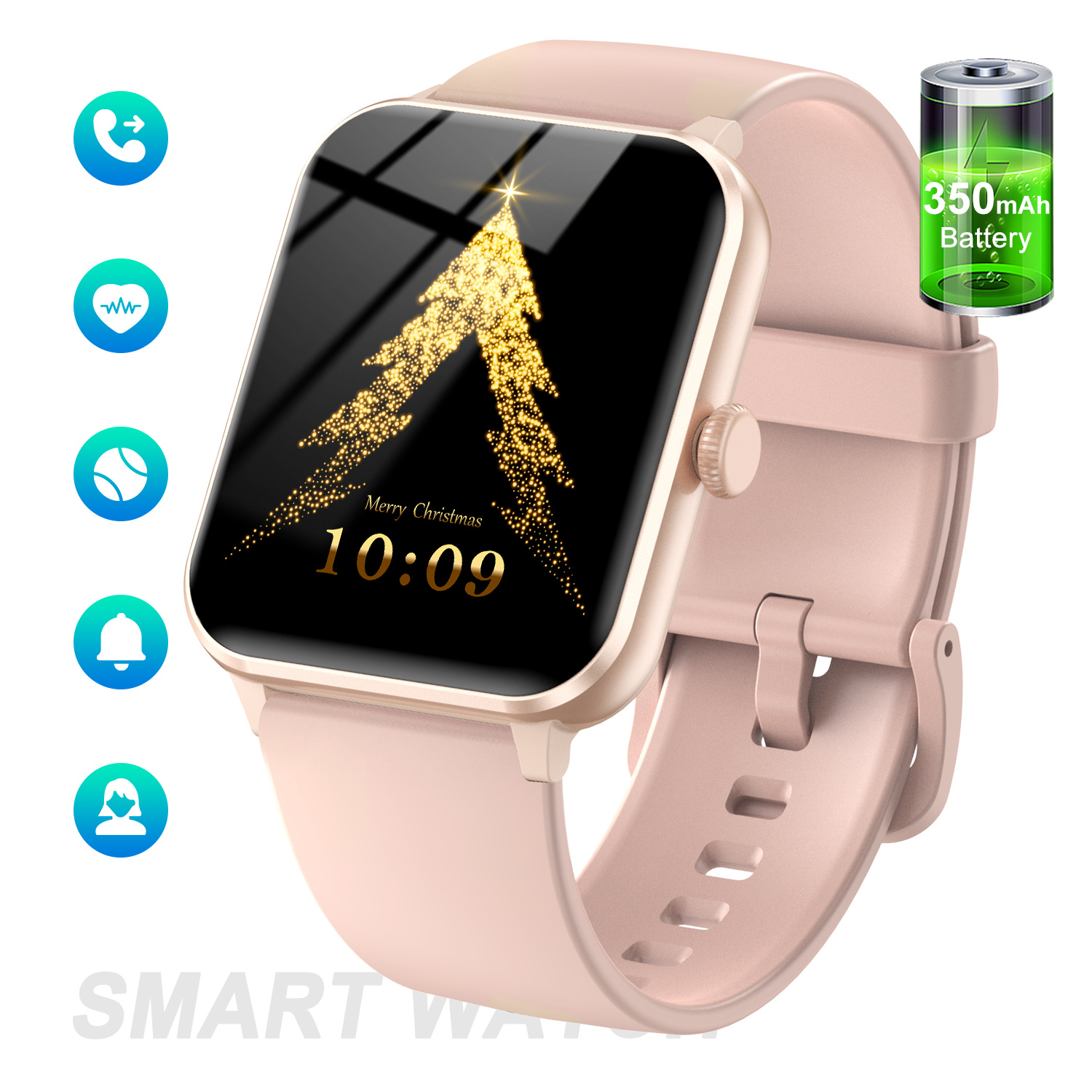 Smart Watch For Men Women - Answer/ Make Calls & , 1.85" Watch With 100 Activity Trackers, Step Counter Watch,, Wireless Calling, Music, , , Smart Wearables, Ideal Gift For Your