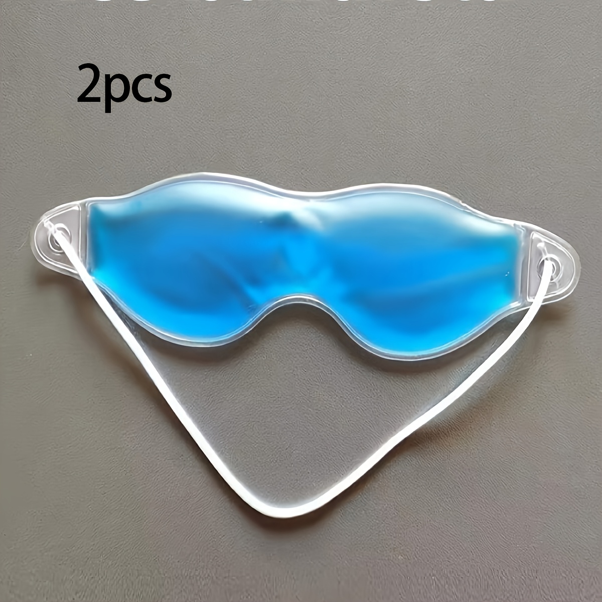 2-pack Anti-allergy Gel Eye Mask, Puffiness And Dark Circles, Reusable For Hot And Cold Relax, With Adjustable Straps, No Batteries Needed, , Sleep-assisting Soft Beige
