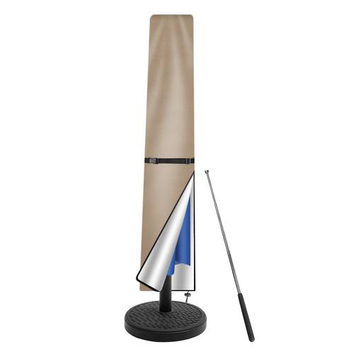 1set 3pcs extra long straight umbrella covers featuring extended length and coverage from 210d oxford fabric with secure snap button closure for reliable fastening offers all weather protection ideal for outdoor cafes