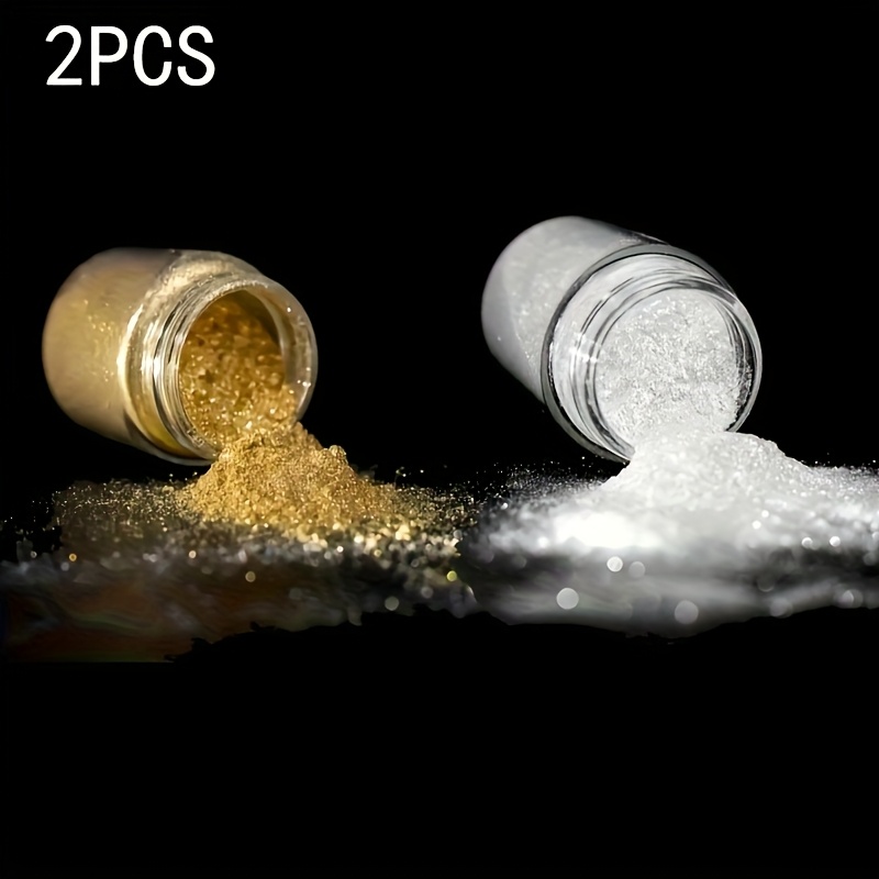 2-color Mica Powder Set - For Crafts And Painting Creation, Hand Painting, Artistic Sculpture Coloring, Mixing, Multi-functional High-quality Pigment, Lightweight And