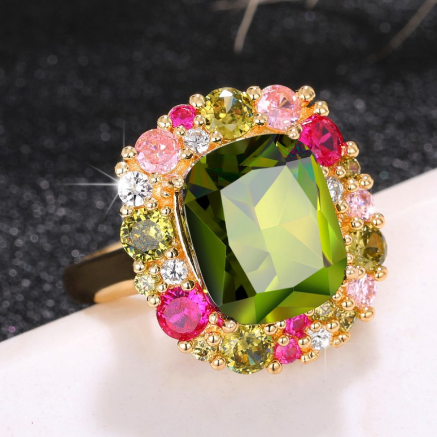 TEMU 1pc Women's Fashion Ring, Suitable For Valentine's Day, Vacation, Commuting, Dating, Party, Weddings, Engagements, Proposal Rings, Suitable For