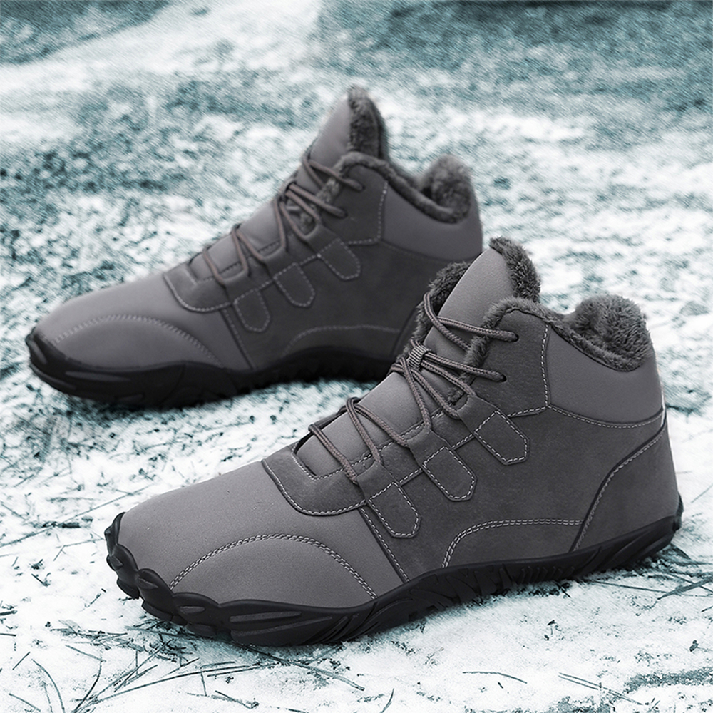 Men's & Women's Five Toe Winter Snow Boots with Plush Lining
