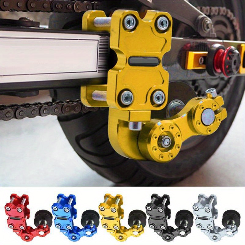 

1pc Cnc Aluminum Alloy Motorcycle Chain Adjuster Tensioner - Universal Fit Bicycle Chain Tensioner Tool For Motorcycle Maintenance