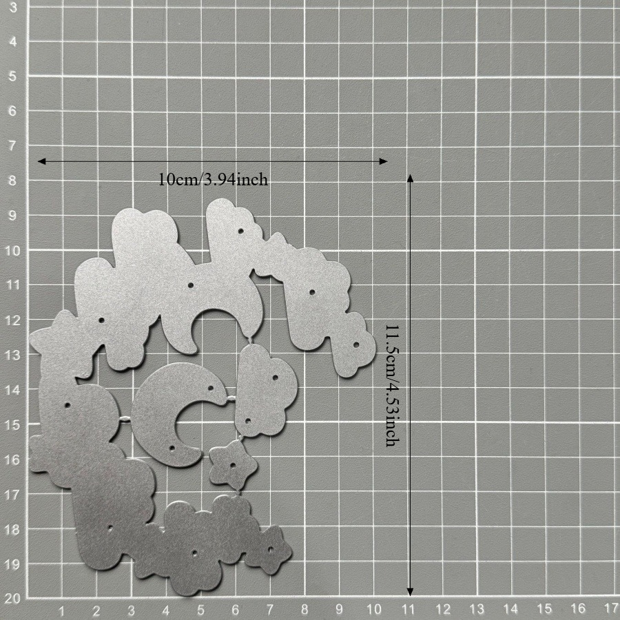 Newly Night Sky Crane Metal Cutting Dies For Scrapbooking, Card Creation, Stencils, And Photo Albums