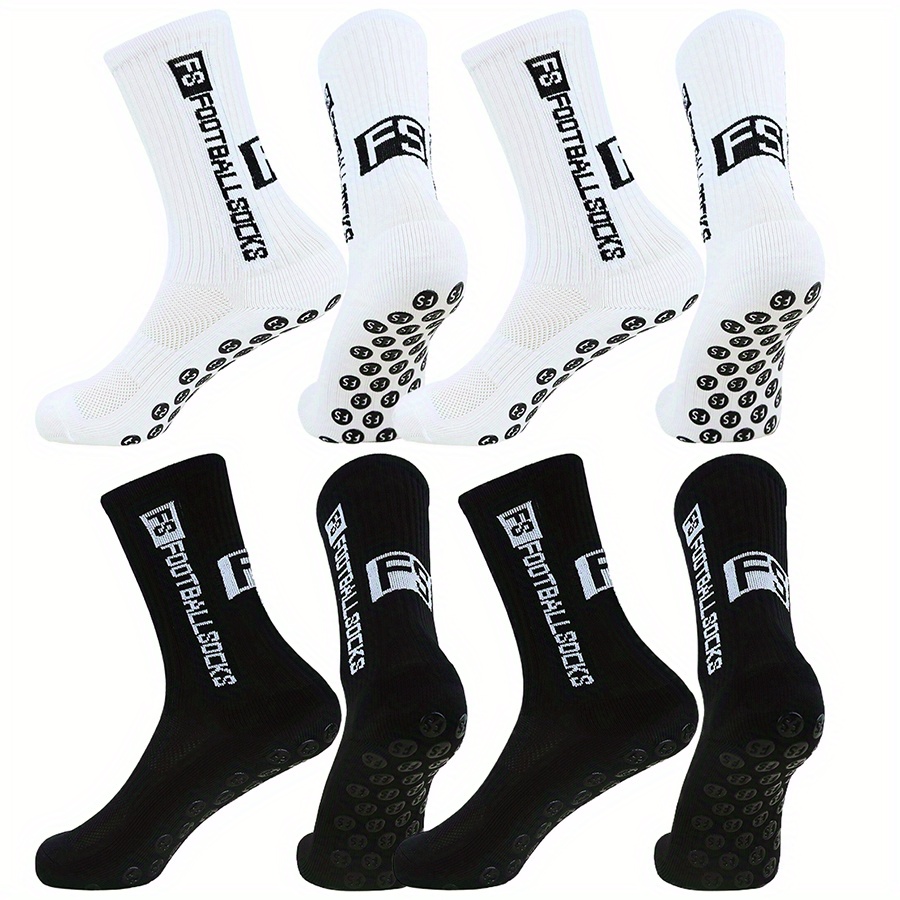 E-shop 1/4/9 Paar Unisex Anti-Rutsch Sportsocken mit Griff, atmungsaktiv, stoßfest, für Fußball, Basketball, Baseball, , Fußballspieler, Radfahren,