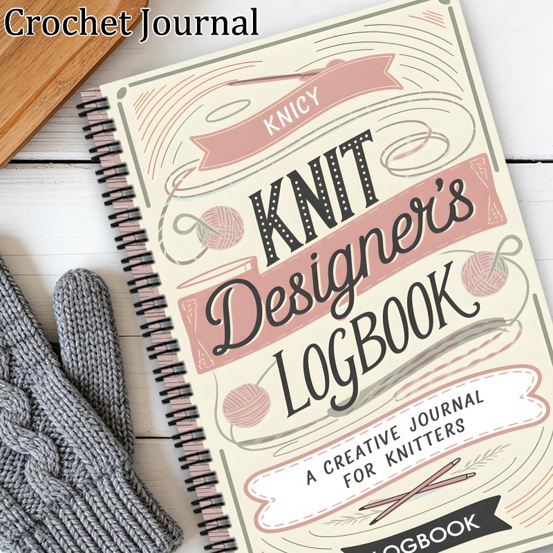 TEMU 1pc Of A Humorous Crocheting Spiral Notebook And Logbook For Crocheters, Track Patterns, Yarns, Hooks, And Designs. A Perfect Gift For Crochet