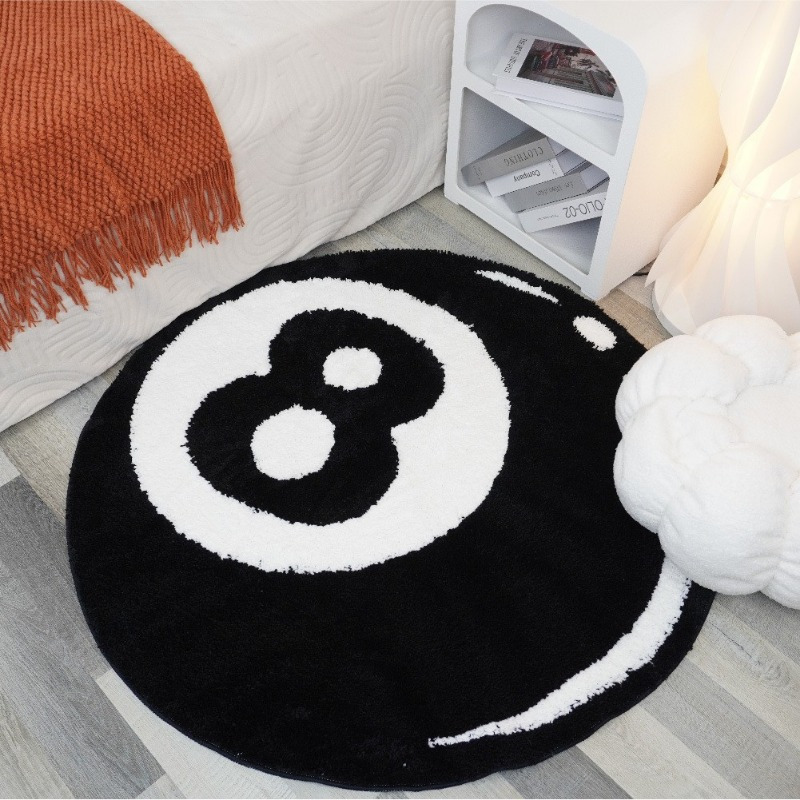 ラグ・カーペット 8 BALL RUG Amazon.com: XJKLBYQ 8 Ball Rug 24'' Round 8ball Rug Soft and