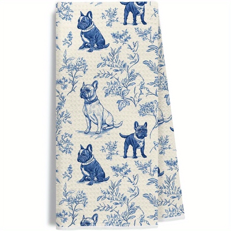 TEMU 1pc 18&times;26 Inch Dish Towels For Kitchen, Decorative Hand Towels For Bathroom