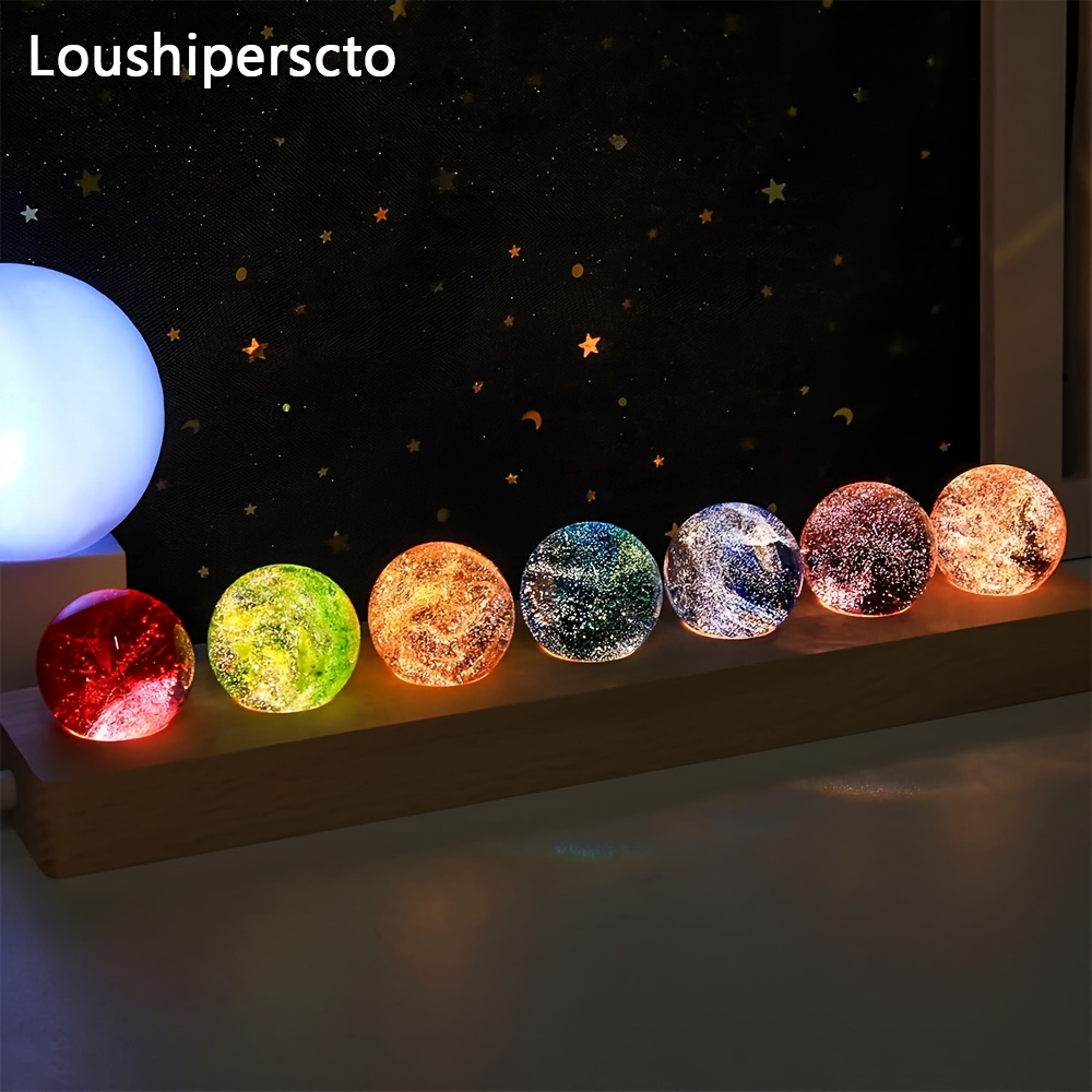 7 pièces boule led   lumière de nuit décoration   salon cadeau anniversaire noël fête des mères saint-valentin diplôme, décoration de  ,style art déco,  délicat,lumière décorative,organisateurs dévénements Détails du produit 1