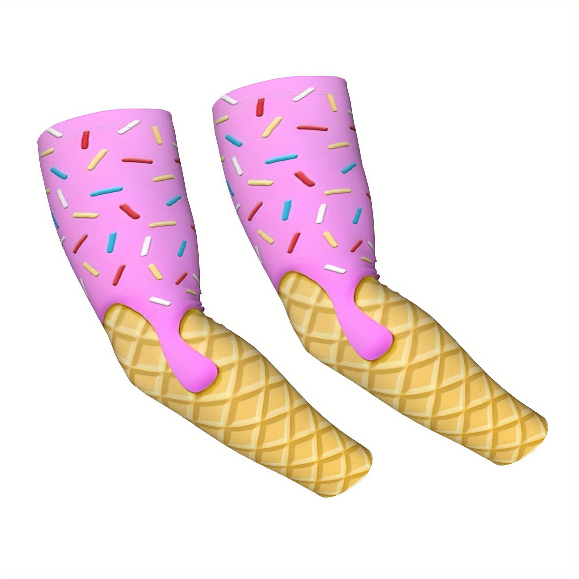 TEMU Ice Cream Sleeve Outdoor Sports Sleeve2d Print Design