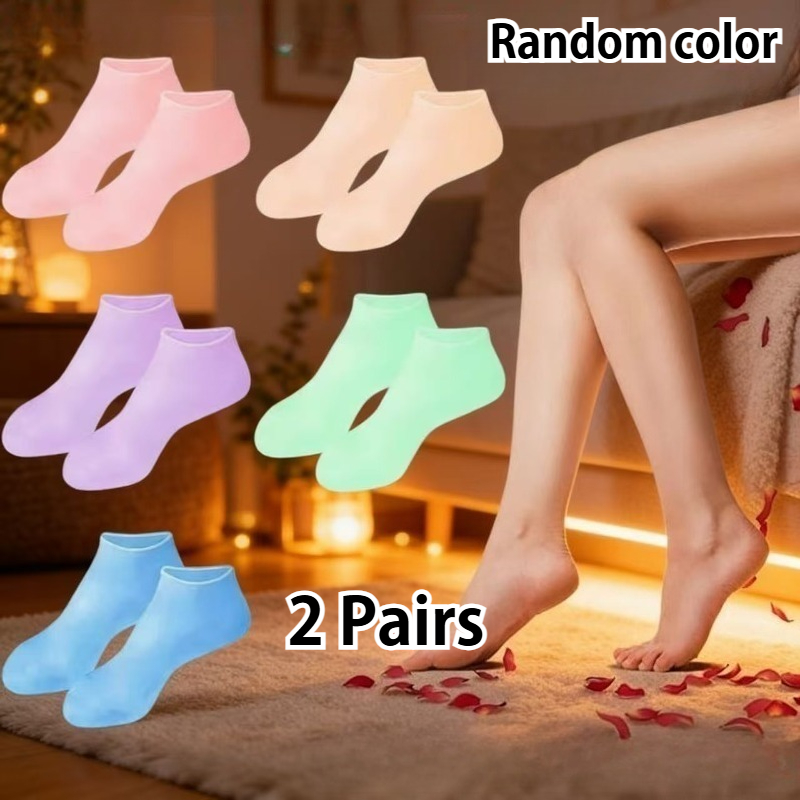 TEMU Calzini Idratanti per Piedi da Donna Casuale per Casa Viaggio Portatili Pigiama Casual Feste Riunioni Multi-Occasione