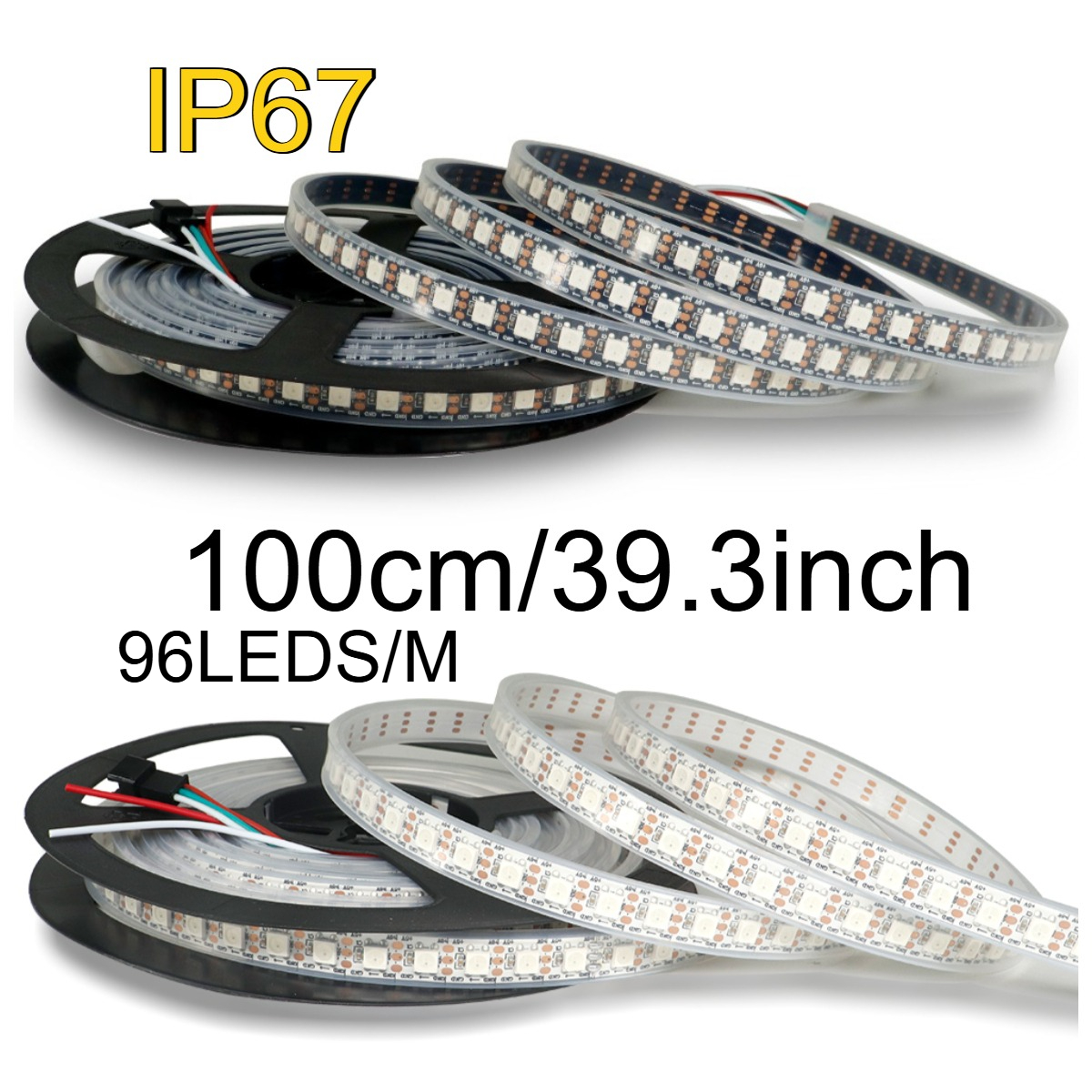 96 LEDs/M LED Strip Light, Adjustable Color Temperature