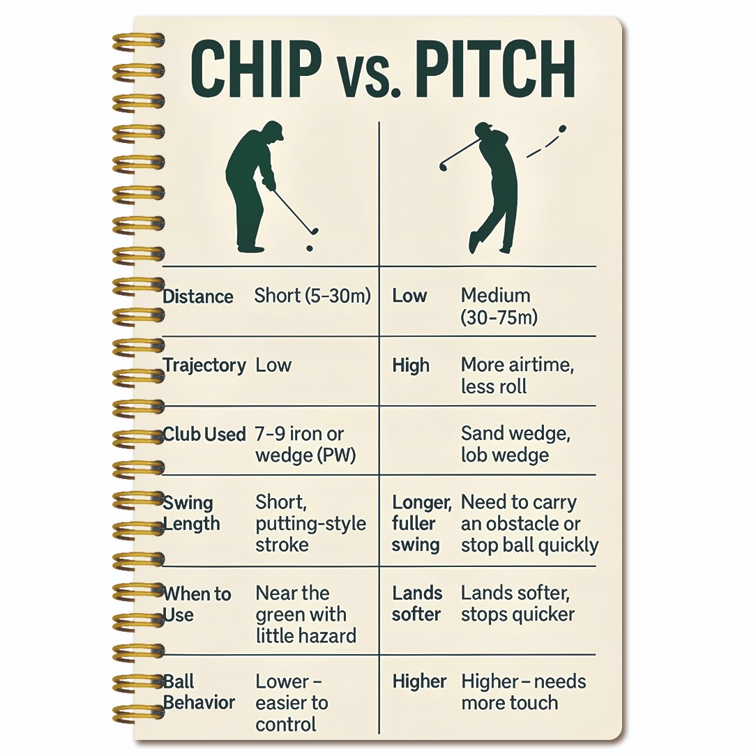 TEMU 1pc Golf Short Course Training Theme Spiral Notebook | 5.5x8.3 Inches | Suitable For Golf Enthusiasts To Record And Plan Daily Exercises | Swing