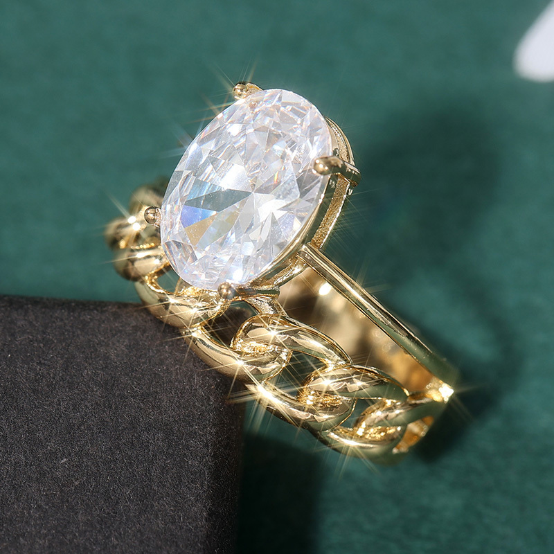 Elegant Double Layer Ring Chain Buckle Ring, Wedding Gift