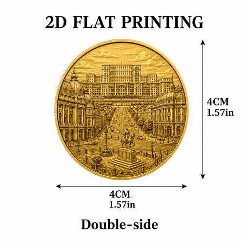 1pc 2 sided bucharest urban featuring bucharest and symbolizing discovery and portable pocket travel gift