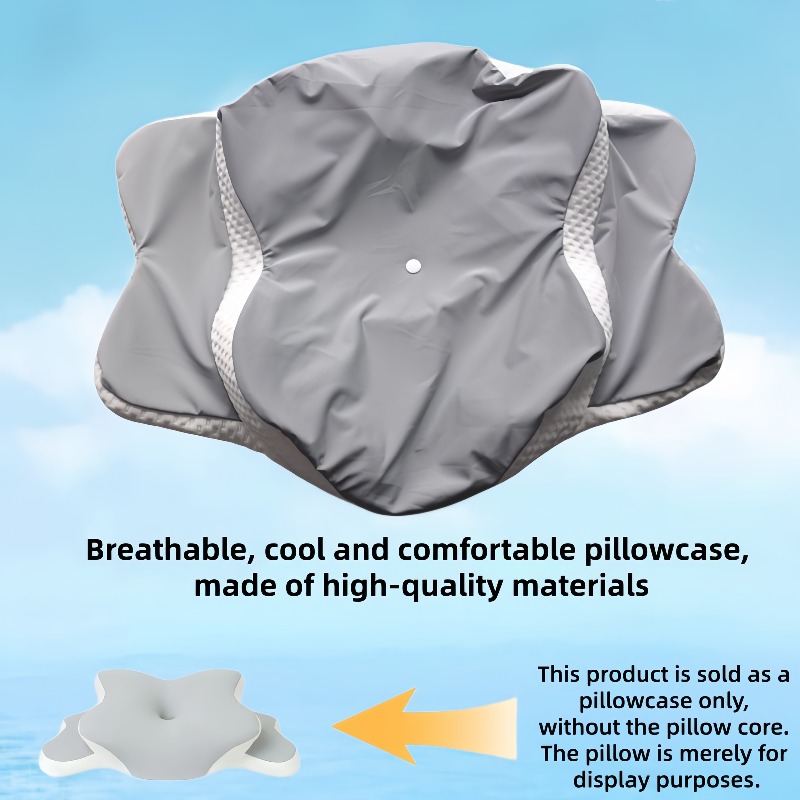TEMU -shaped Neck Pillow Cover - Cool, Ergonomically Designed, With . Equipped With A Zipper For Easy Machine Washing. Pillow Cover - Does Not Pillow