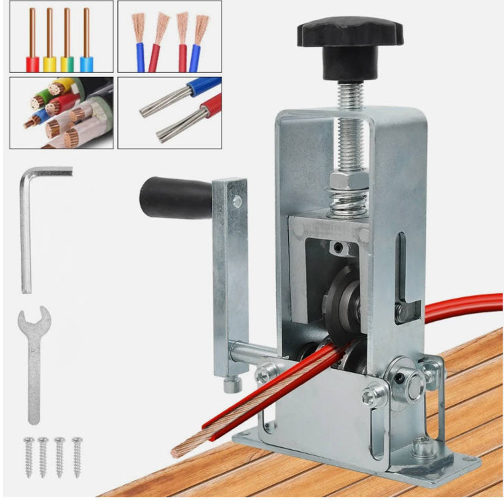 E-shop Schwarzer manueller Abisolierer (1-25 mm Durchmesser) | Einfaches Abisolieren, verstellbares Abisolierwerkzeug mit Griff,