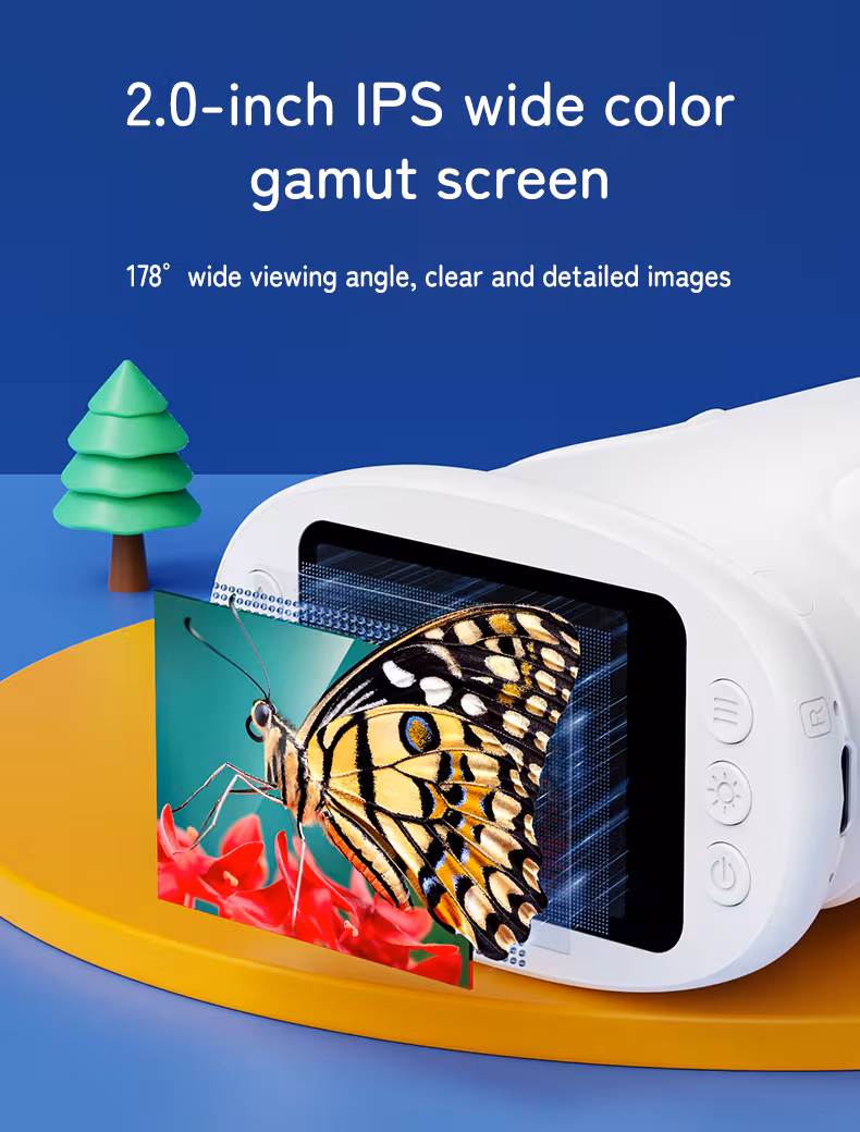 usb microscope handheld digital microscope with 2 ips screen science educational 1080p hd photo and video portable mini usb microscope camera suitable for kids ages 3 12 christmas and birthday gift support pc Product details 2