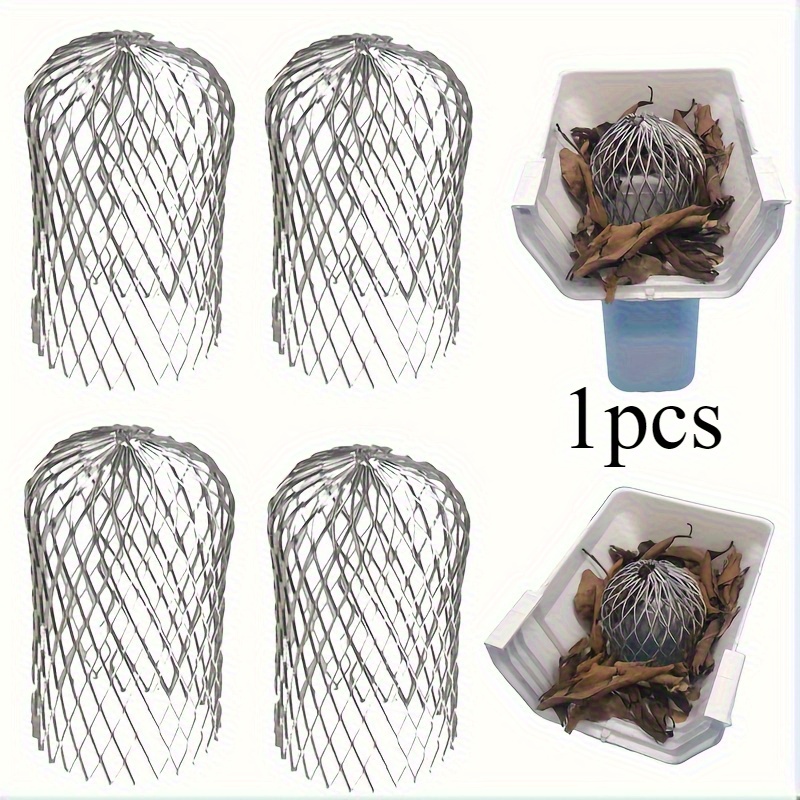 TEMU 1-pack Aluminum Gutter Guard Protector - Expandable Leaf Guard Mesh Filter For 2-4" Downspouts, Prevention, , Durable Weather-resistant Design,