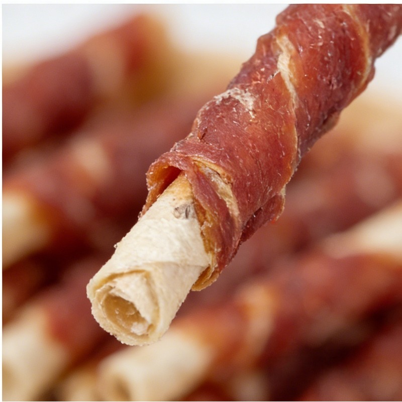 duck and cowhide grinding stick wrapped in approximately 3 53oz 100g duck meat teeth cleaning nutrition training rewards dog snacks teeth grinding Product details 0