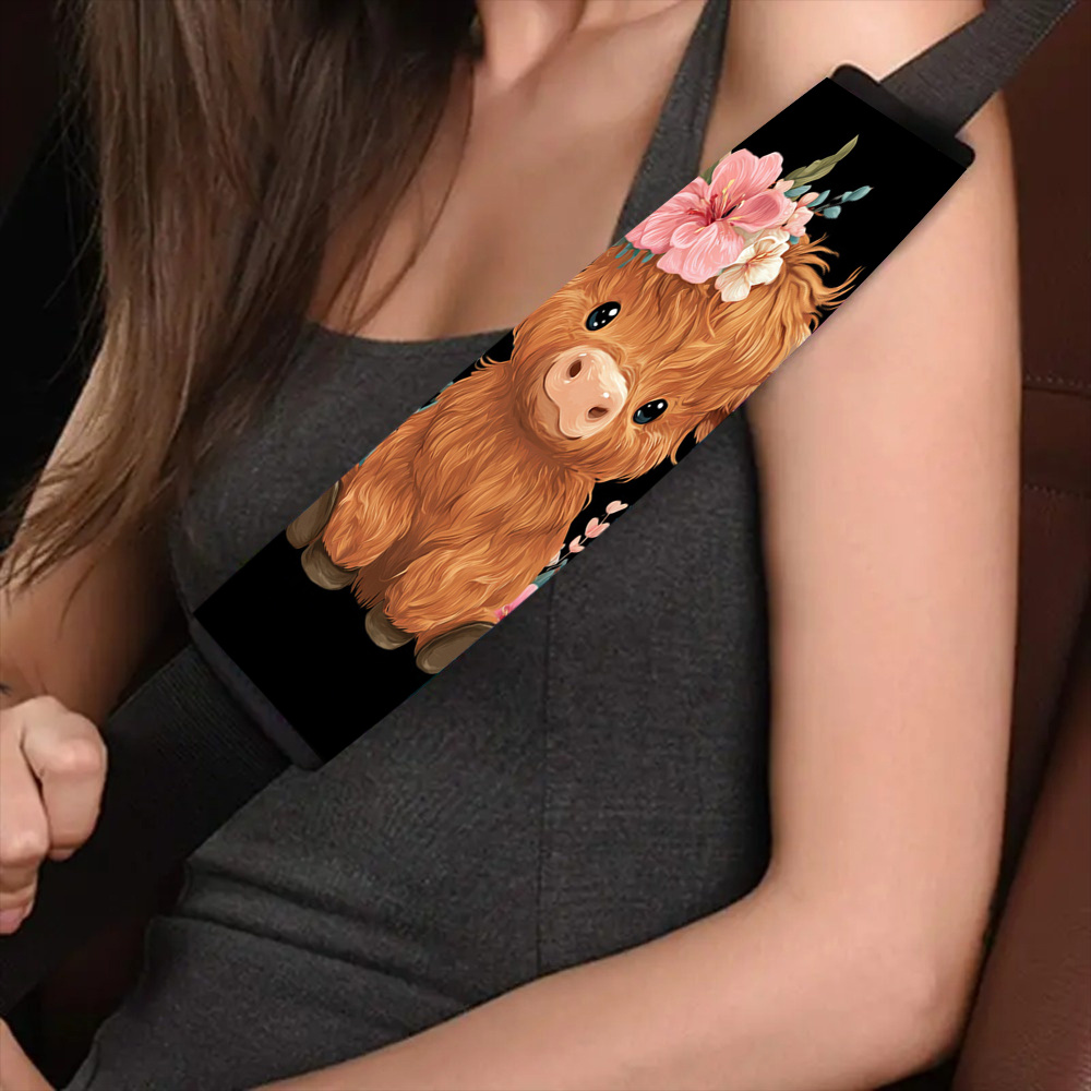 TEMU 1pc Car Seat Belt Cover Cute Brown Pink Fit Seat Belt Protector Pad For Adults Scratch Protection Car Interior Accessories Gift For TEMU 1pc Car Seat Belt Cover Cute Brown Pink Fit Seat Belt Protector Pad For Adults Scratch Protection Car Interior Accessories Gift For