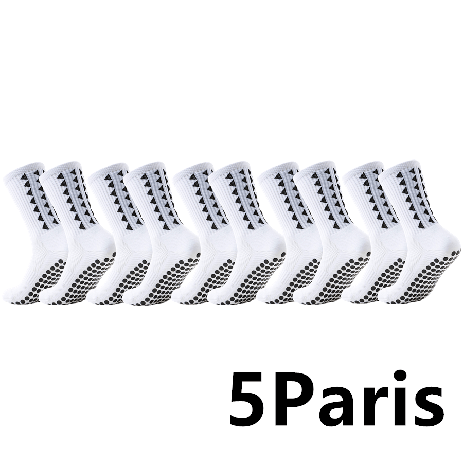 TEMU 5 Pairs All-purpose Mid-calf Sports Socks Featuring Breathable Dot Grip Non-slip Athletic Footwear For Fitness, Jogging, Training, Outdoor Daily
