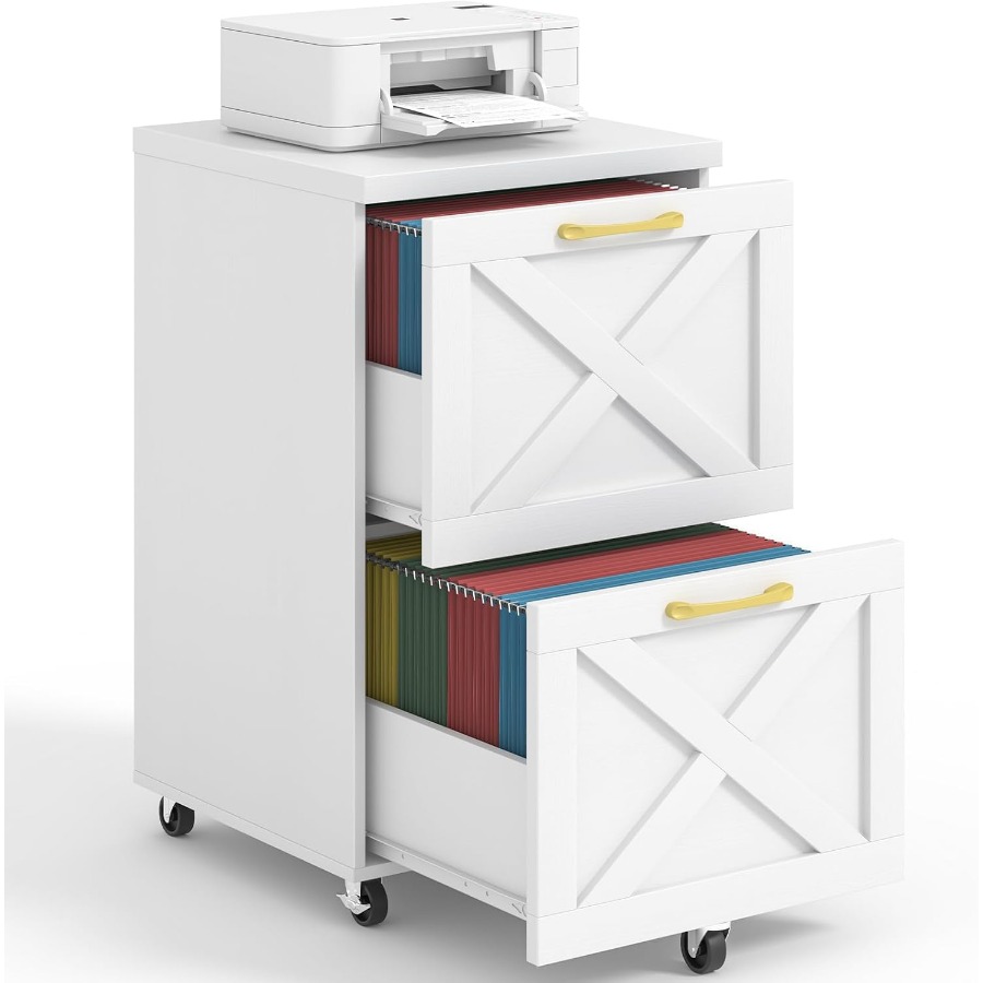 2 drawer small file cabinet with wheels farmhouse vertical filing cabinet fits a4 letter size under desk rolling file cabinets for home office wooden printer stand