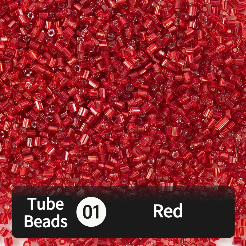 680pcs Hex-Cut Tube Beads for Beading & Jewellery Making
