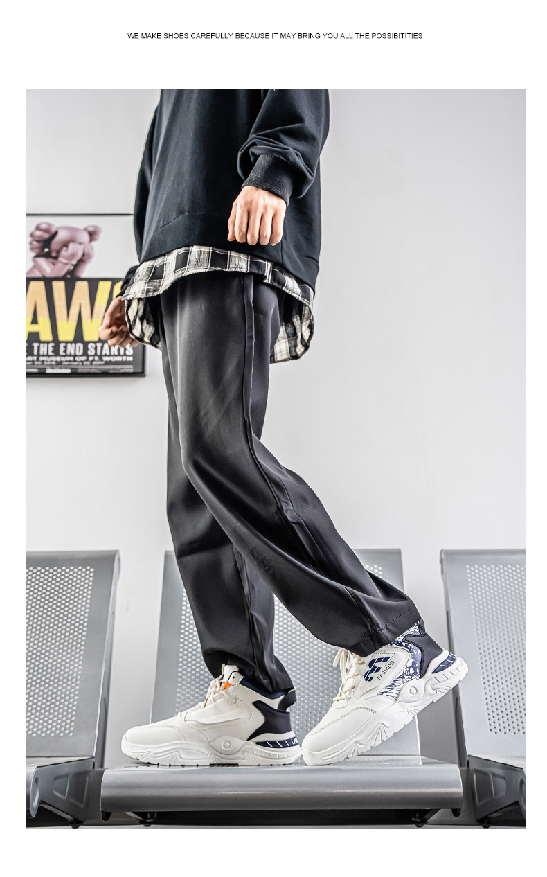 Zapatillas Casuales de Caña Alta para Hombre - Ligeras, Cómodas, Antideslizantes, Ideales para Correr con Forro de Tela Transpirable, Suela de Goma Duradera y Diseño Marrón/Elegante para Gimnasio, Entrenamiento y Actividades al Aire Libre, Zapatos de Gimnasio