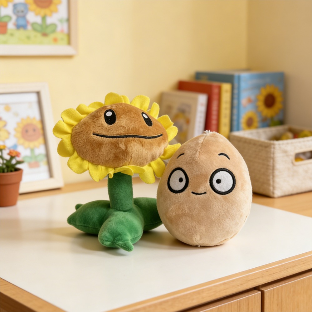 Sunflower and Potato Plush Doll Set