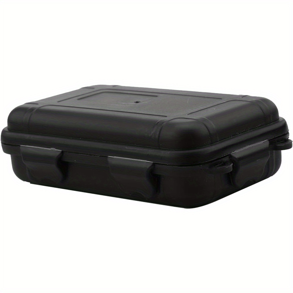 1pc Outdoor Shockproof Airtight Survival Box Storage Box Outdoor Tool Storage Box Shockproof Airtight Box Bracket Dustproof Survival Storage Box