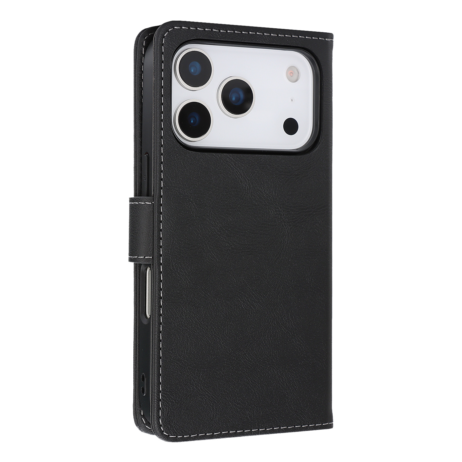 TEMU Phone Case - All-inclusive Anti-fall And Anti-theft Detachable Magnetic Flip Cover Stand With Built-in Card Slot, Suitable For Iphone 17 Pro