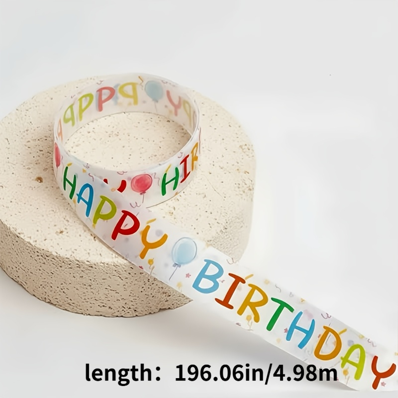 TEMU Nastri colorati da 4,98 m per feste di compleanno, adatti per confezioni regalo, scatole per torte e nastri per imballaggi interni