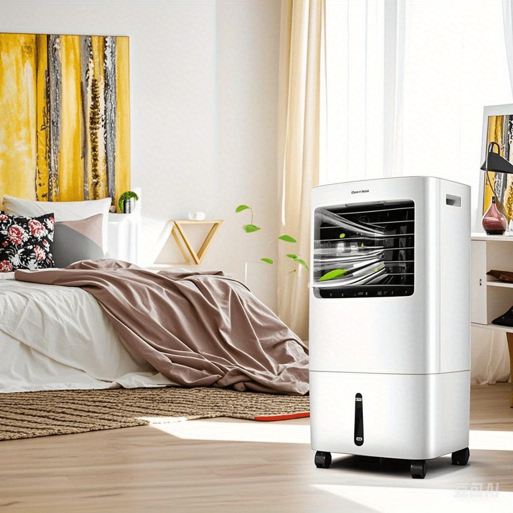 TEMU Multigot 20l Air Cooler, Evaporative Cooler With 4 Speeds & 3 Modes, Fan Cooling Fan Humidifier With Remote Control, Automatic Adjustment &