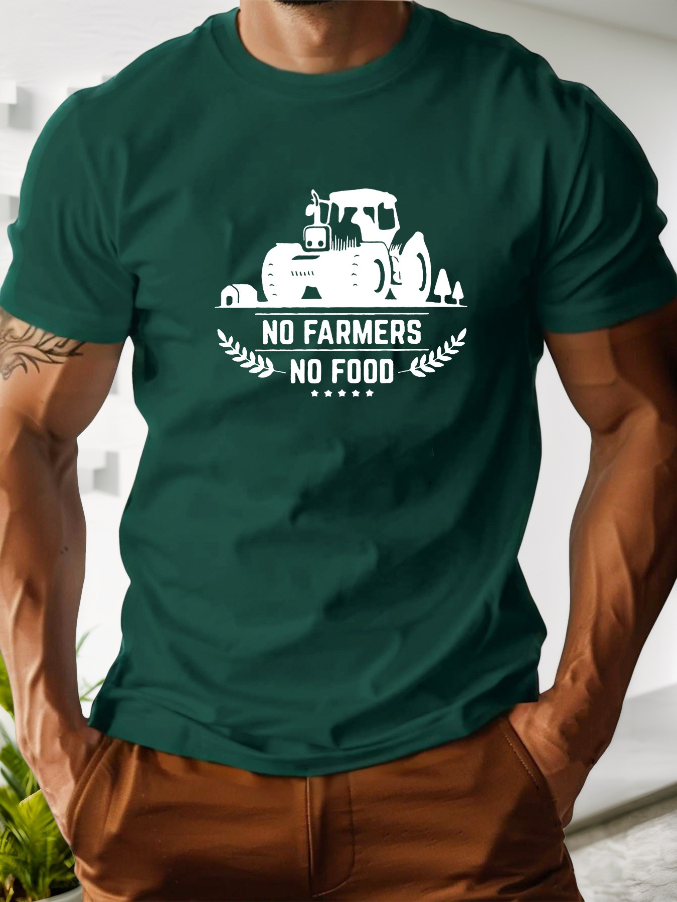 casual t shirt met ronde hals voor heren katoen zomerse Temu