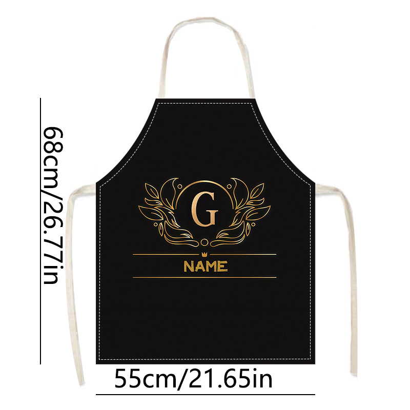 TEMU 1 grembiule personalizzabile con elementi a forma di , la personalizzazione della . Due opzioni di lunghezza, per cucine, hotel, ristoranti e