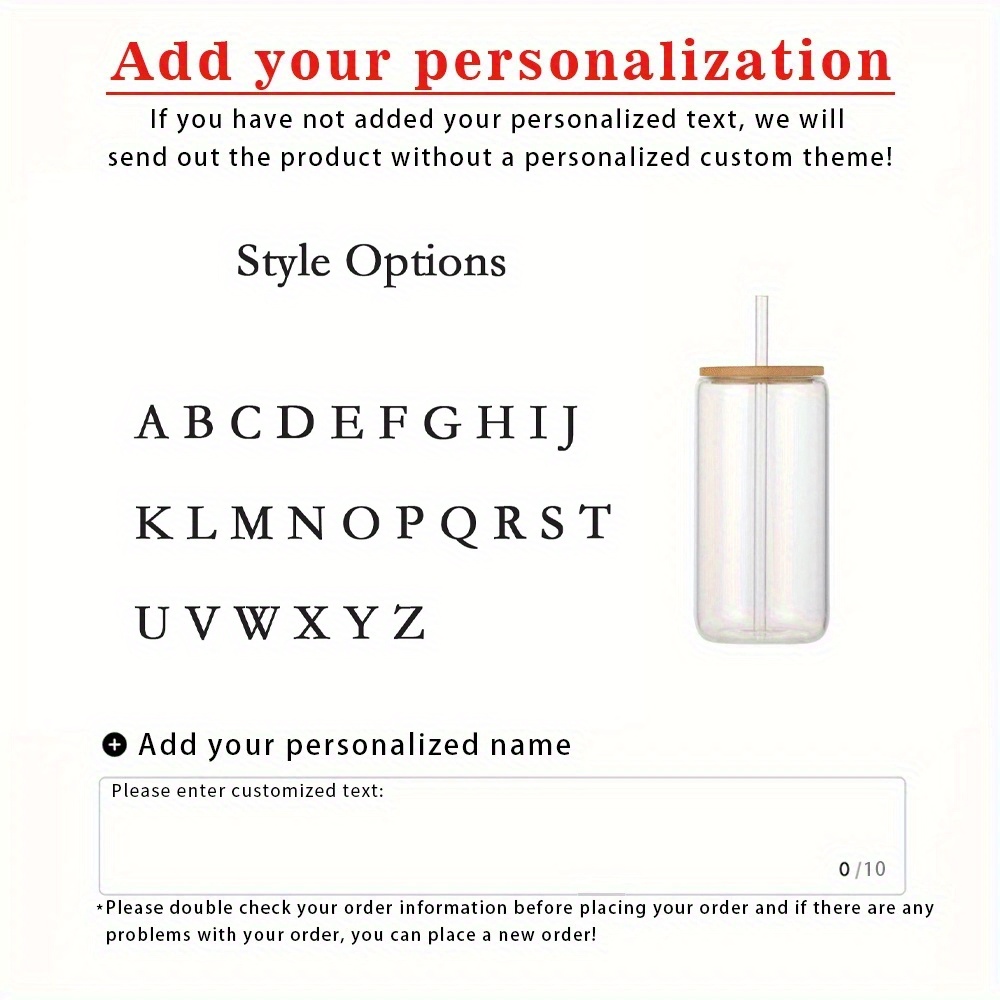 TEMU Personalized Iced Coffee Mugs, Custom Patterned Name Glasses, Custom Birthday Flower Mugs With Lids And Straws, Bridesmaid Gifts, Party Favors,