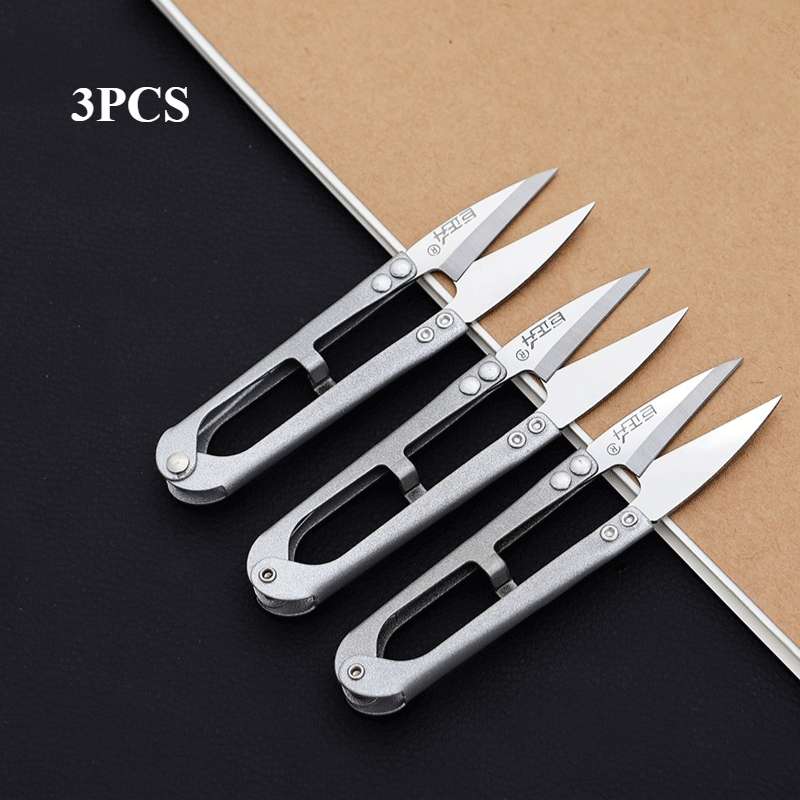 TEMU 3pcs V-shaped Yarn Scissors For Home Tailoring Clothing Thread Cutting Sewing Quilting Knitting Craft Jewelry Making Plant Care