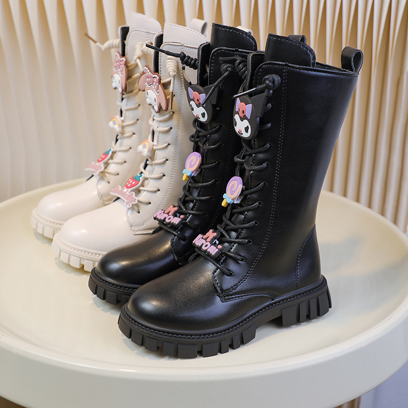 Hoge Winterlaarzen met Enkelsteun & Antislip PVC Zool - Volledige Rits, Ronde Neus, Schattig Strikje/Sparenboeket Bedels (Roze/Beige) – Warme Kunststof Look voor School, Feestjes en Dagelijks Gebruik – Opties in Zwart of Beige