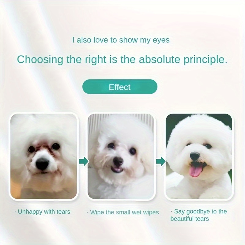 200pcs of pet specific eye wipes designed to remove tear stains and   eyes Product details 1