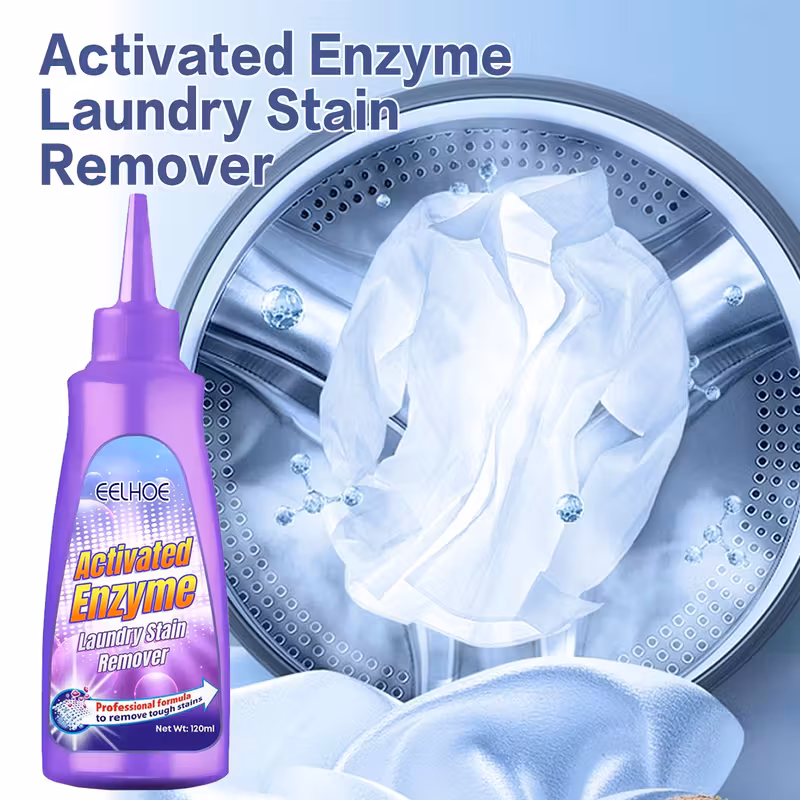 3 pack activated enzyme laundry stain remover with citric acid liquid formula for gentle ideal for removing coffee and other tough stains christmas special Product details 1