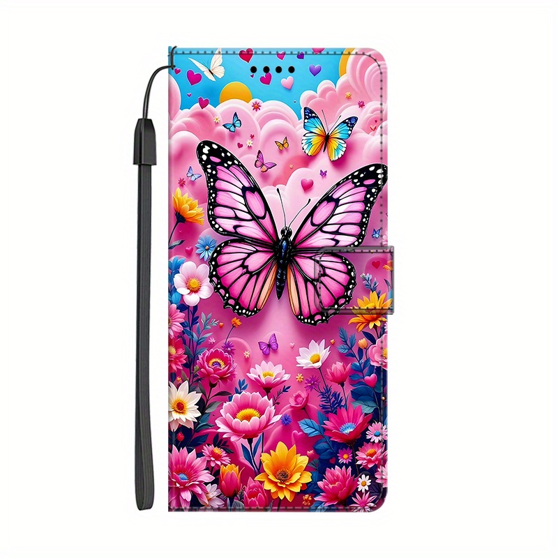 TEMU Stunning -themed Pu Magnetic Flip Wallet Case Featuring A Holder Stand, Compatible With Oneplus Models 3, 3t, 5, 5t, 6, 6t, 7, 7t, 8, 8t, 9r,