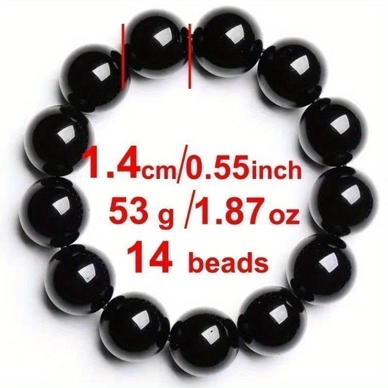 Natural Agate Bracelet 14Mm with 14 High Natural Agate Beads