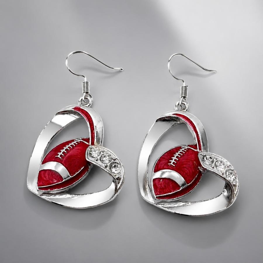 TEMU 1 Pair Chic -shaped Hollow Heart Earrings, Sporty Style Dangle Earrings, Ideal For Christmas, Halloween, Valentine's Day, Anniversary, Wedding,