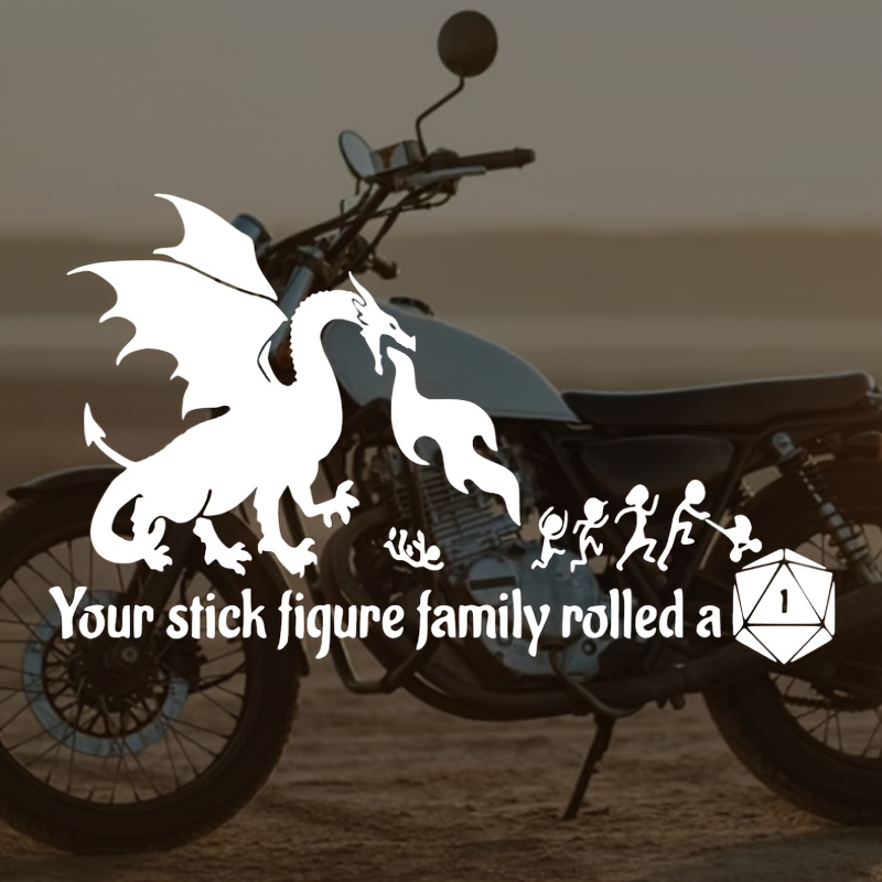 5.9inch Vinyl Dragon Stickers Rpg Vinyl Dragon Stickers Are Suitable For Car Windows As Gifts, Ideal For , Suitable For Car Bumpers, Windows, Car Stickers, Waterproof, Single-use
