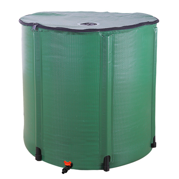 [300 Gallon Portable Water Tank] High-Strength PVC Collapsible Water Storage Tank - Durable And Portable Green Outdoor Rainwater Collector, Multi-Purpose for Gardening, Car Washing And More, Garden Water Storage 1